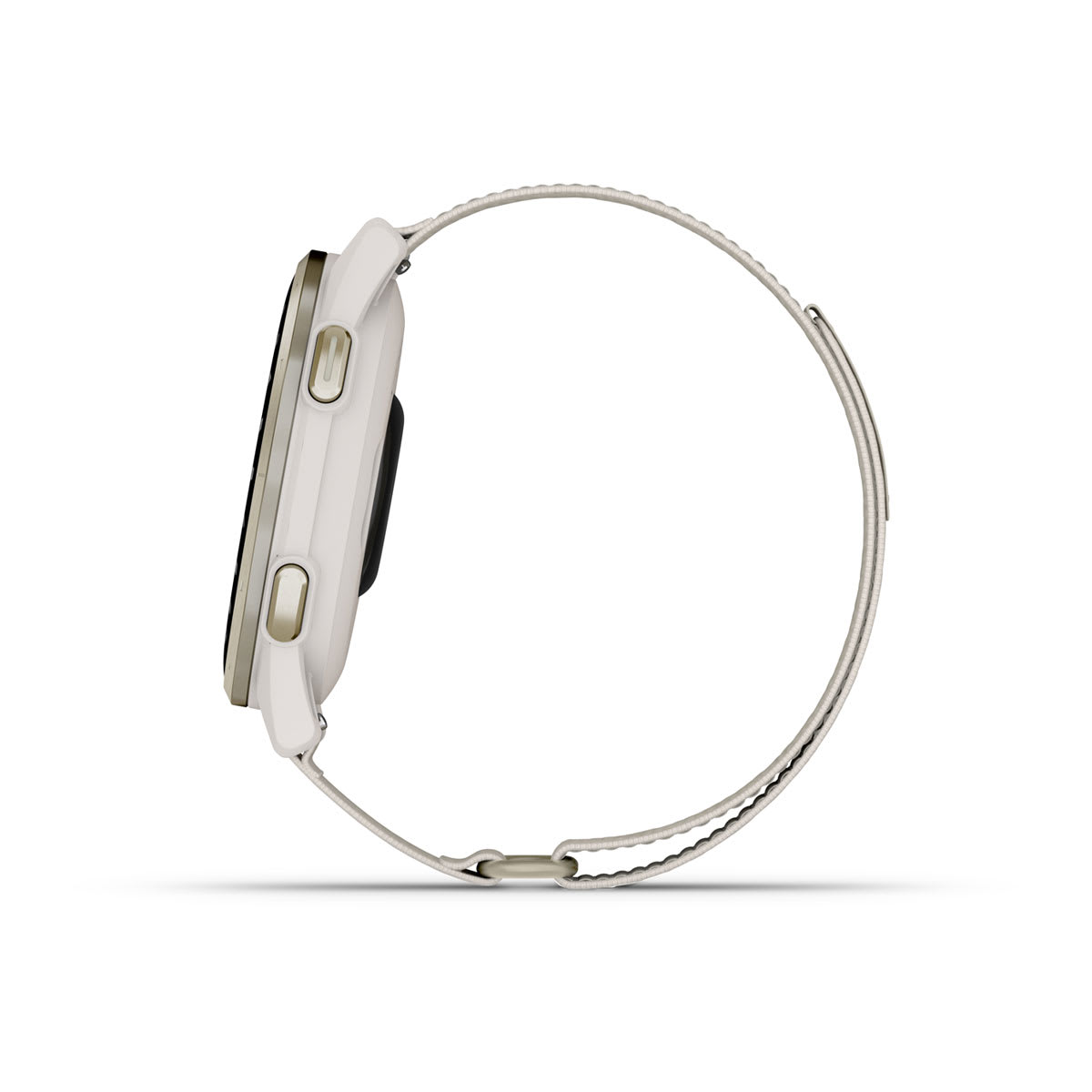 Approach® S50 Cream Gold Aluminum Bezel with Ivory ComfortFit Nylon Band