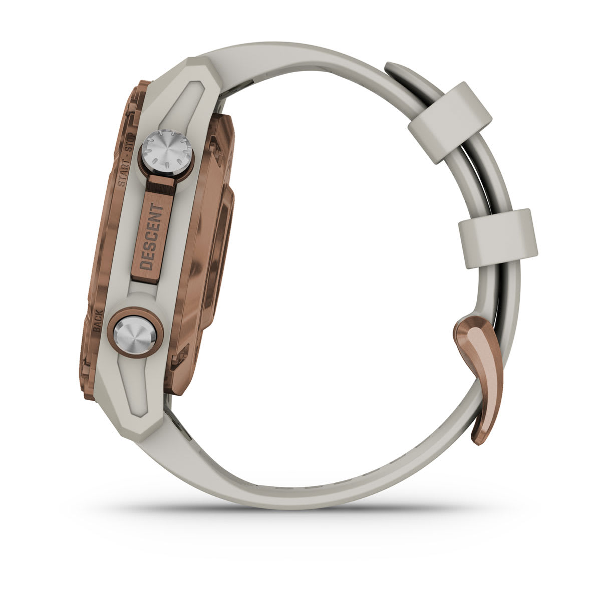 Descent™ Mk3i – 43 mm Bronze PVD Titanium with French Gray Silicone Band