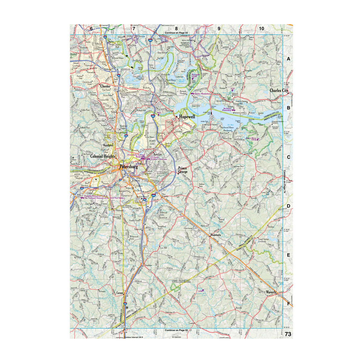 DeLorme® Atlas & Gazetteer Paper Maps Virginia