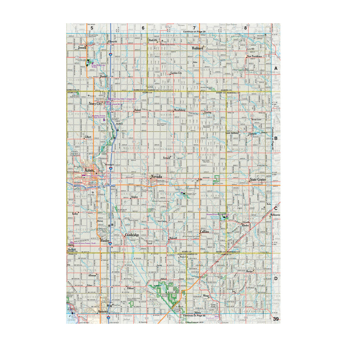 DeLorme® Atlas & Gazetteer Paper Maps Iowa