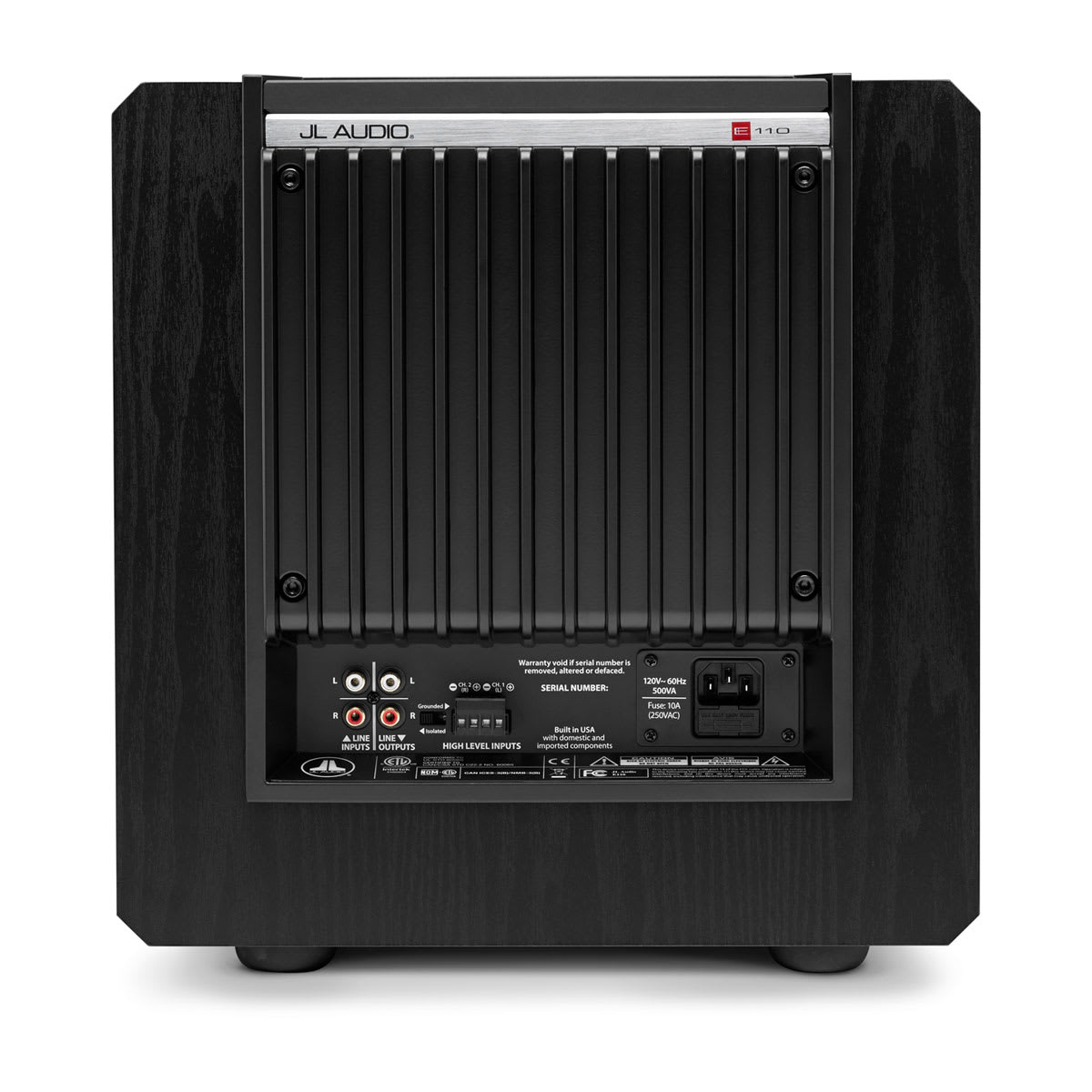 JL Audio E-Sub™ Powered Subwoofer 10\" with Black Ash Finish (e110-ASH)