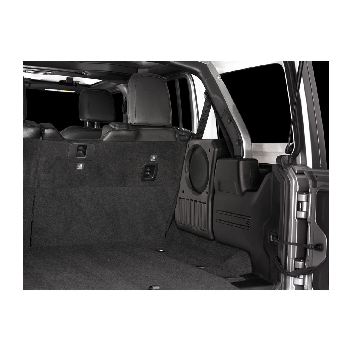 JL Audio Stealthbox® Enclosed Subwoofer for Jeep Wrangler Unlimited Passenger Side 2 ohm (SB-J-JL4DPAS/10TW1-2)