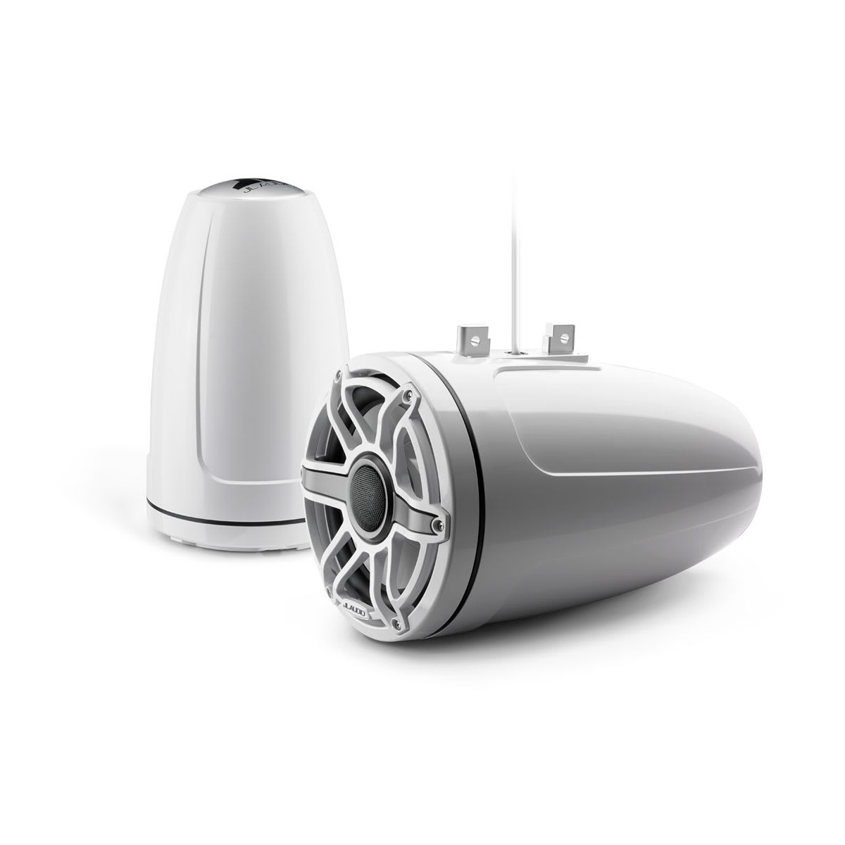 JL Audio® M6 Enclosed Tower Speakers 8.8\" with White Sport Grille (M6-880ETXv3-Gw-S-GwGw)