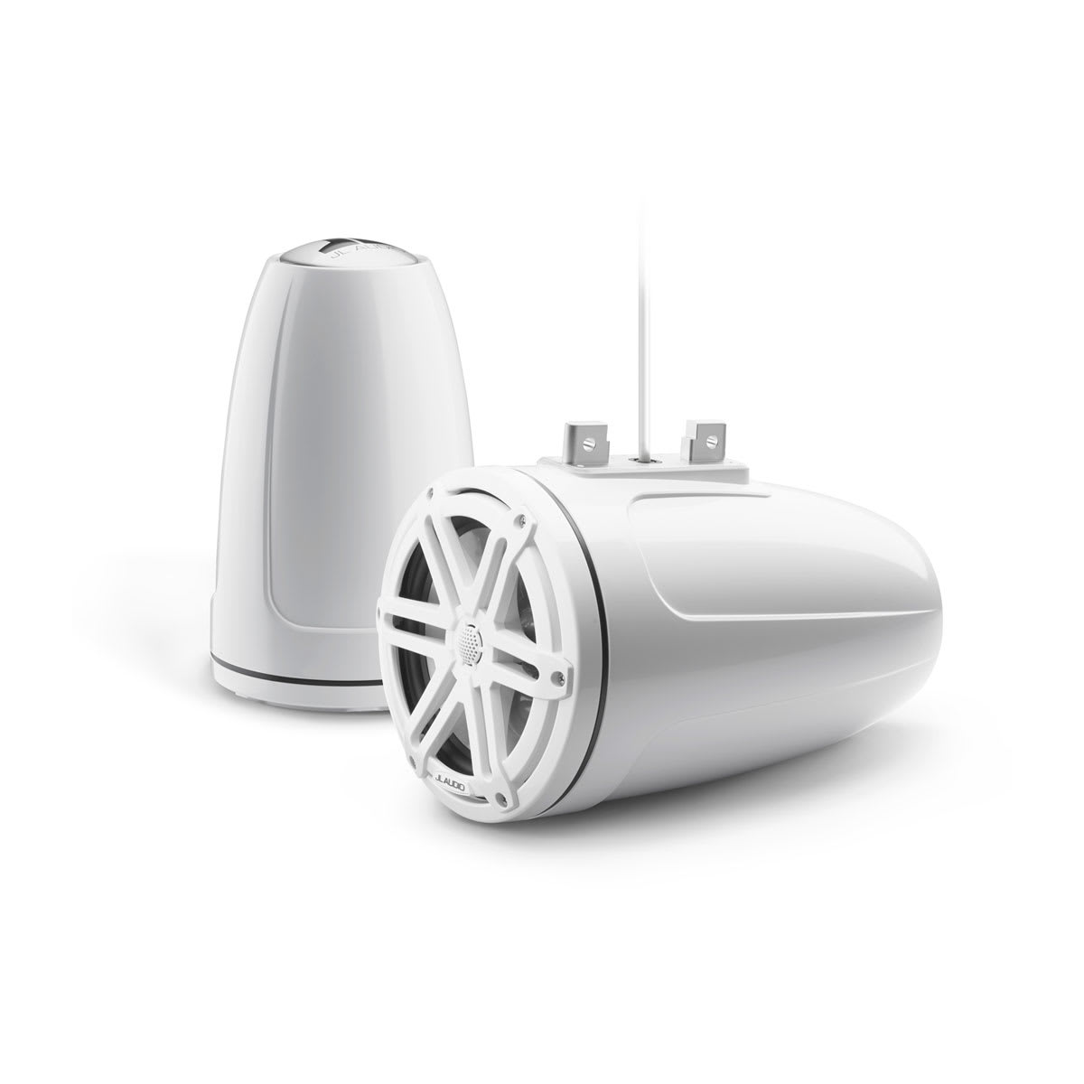 JL Audio® M3 Enclosed Tower Speakers 7.7\" with White Sport Grille (M3-770ETXv3-Gw-S-Gw)
