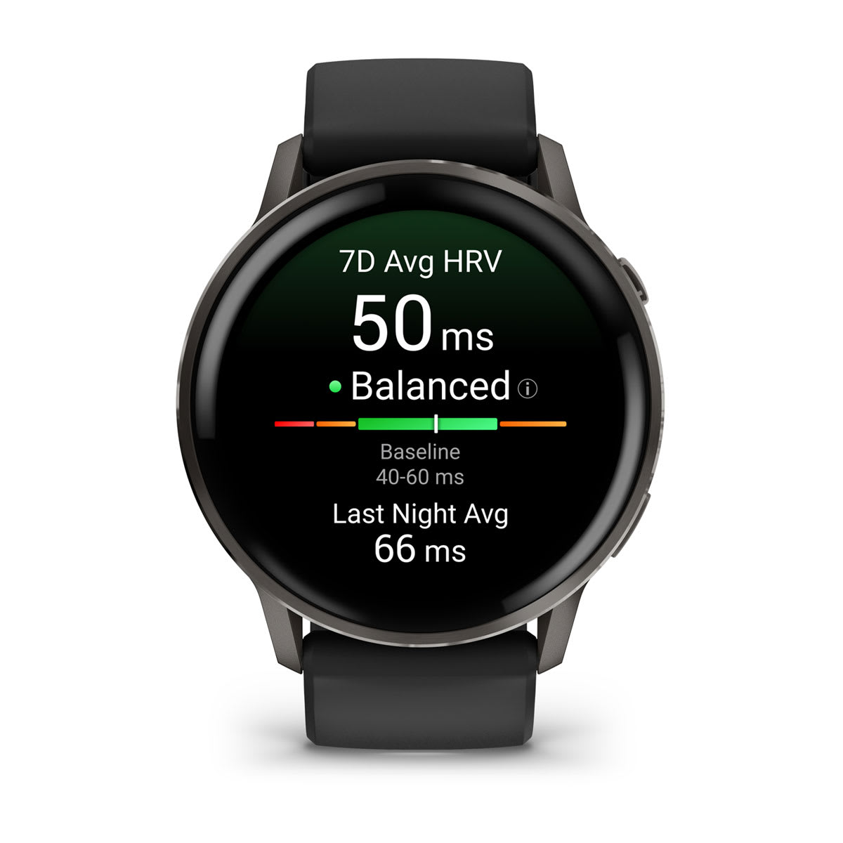 Venu® 4 – 45 mm Slate with Black Silicone Band