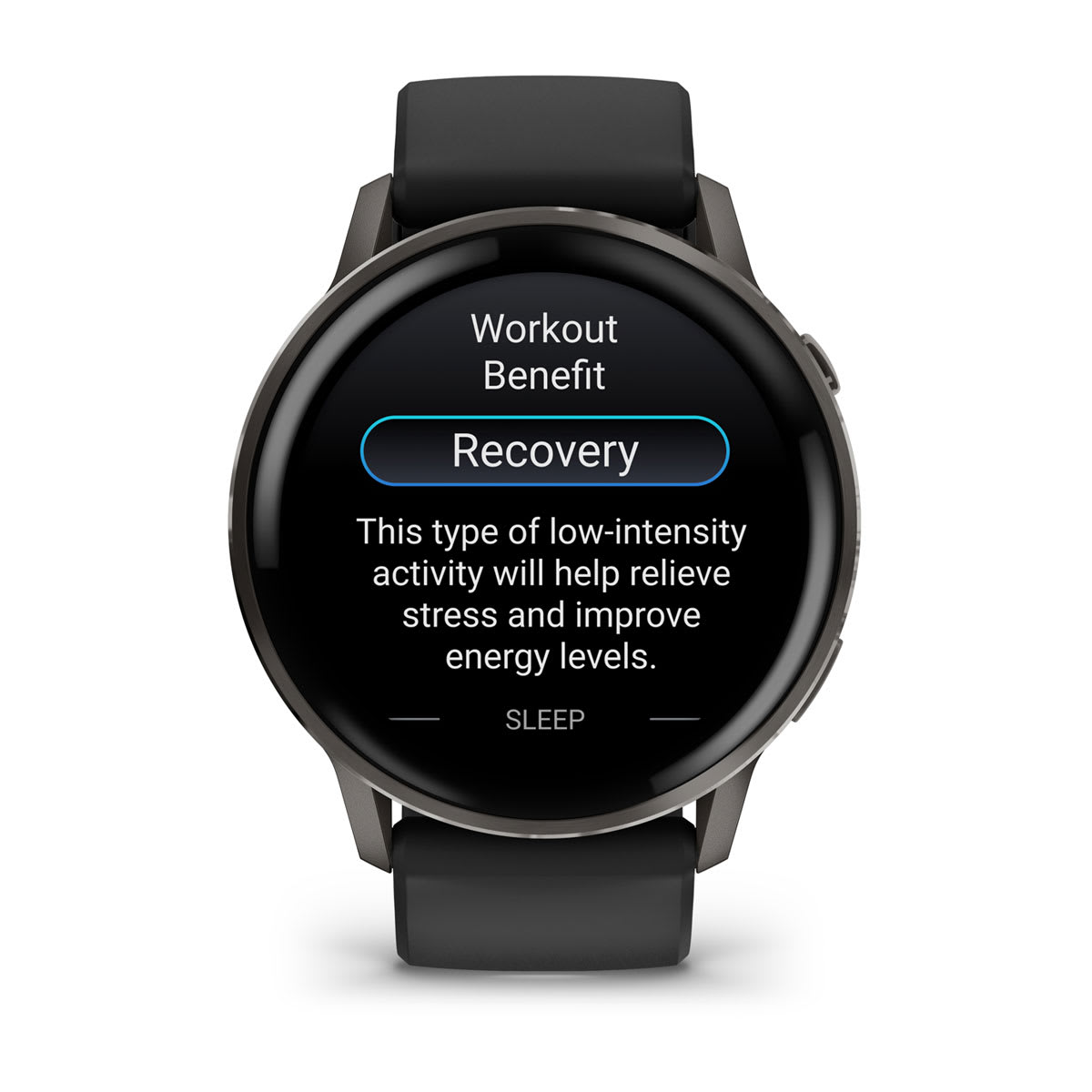 Venu® 4 – 45 mm Slate with Black Silicone Band