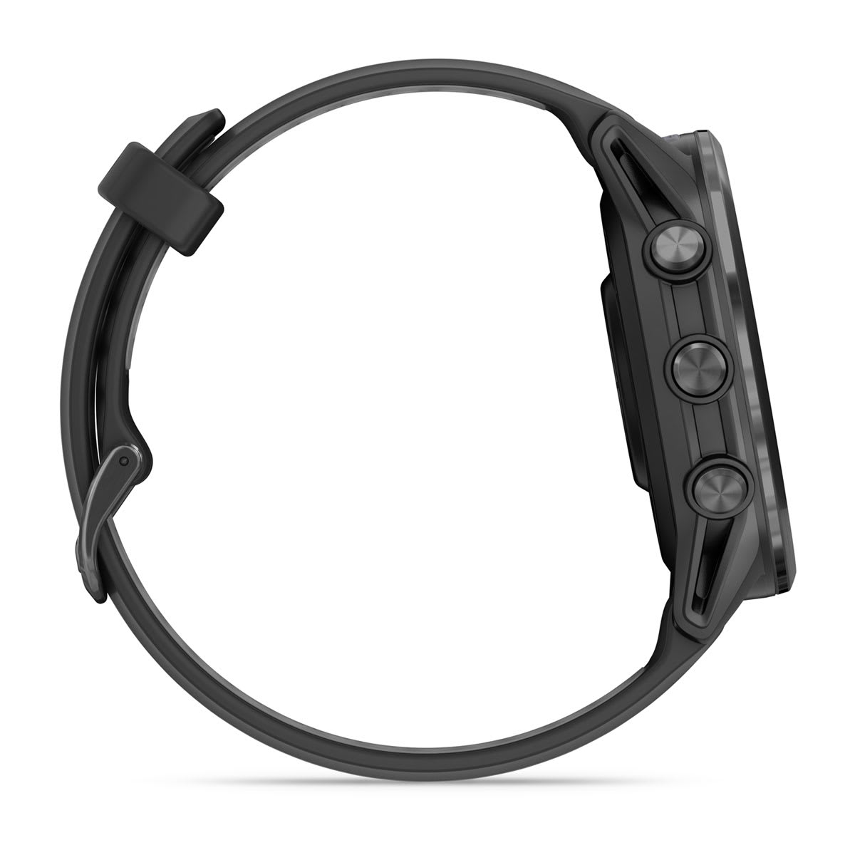 Forerunner® 970 Carbon Gray DLC Titanium with Black Case and Black/Translucent Whitestone Band