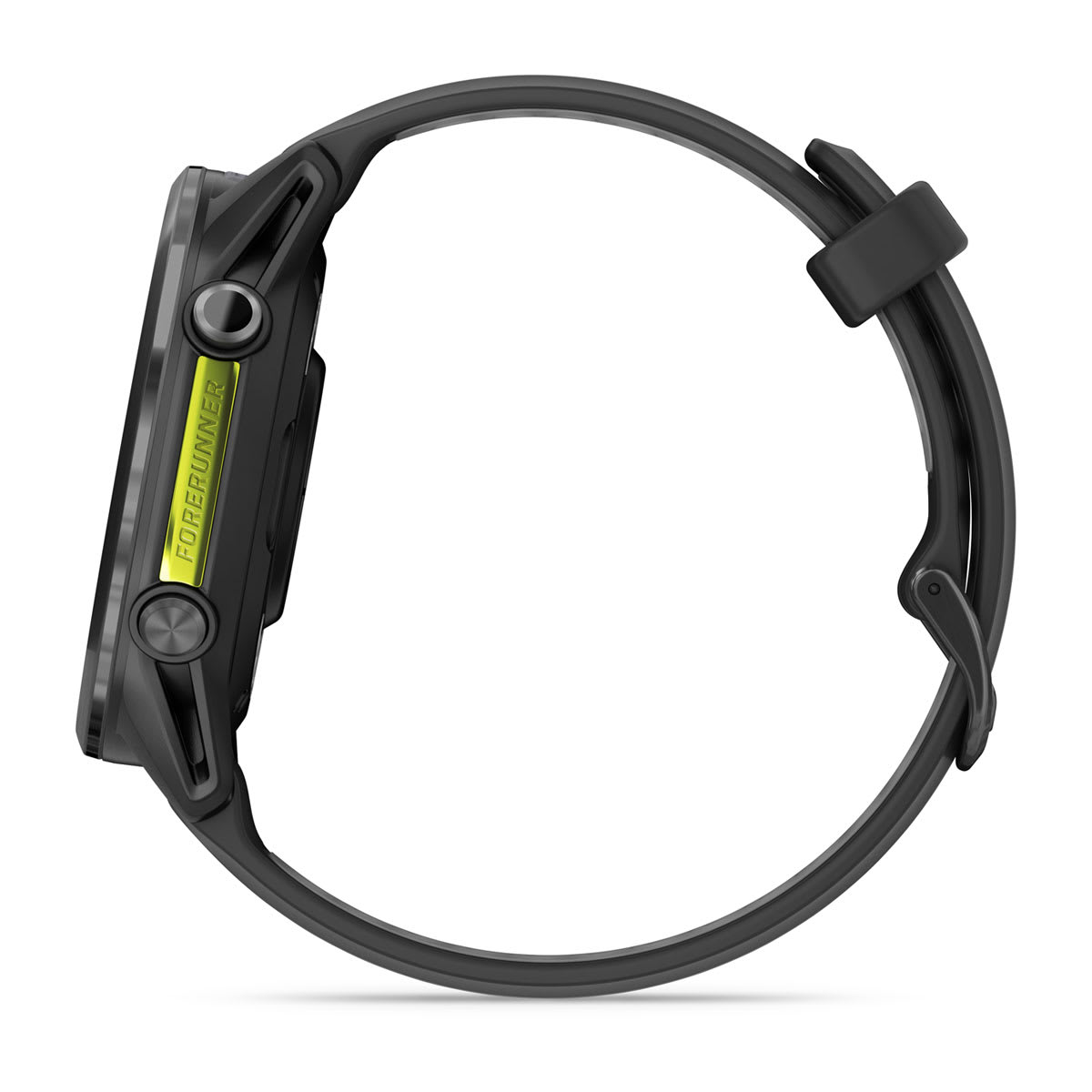 Forerunner® 970 Carbon Gray DLC Titanium with Black Case and Black/Translucent Whitestone Band