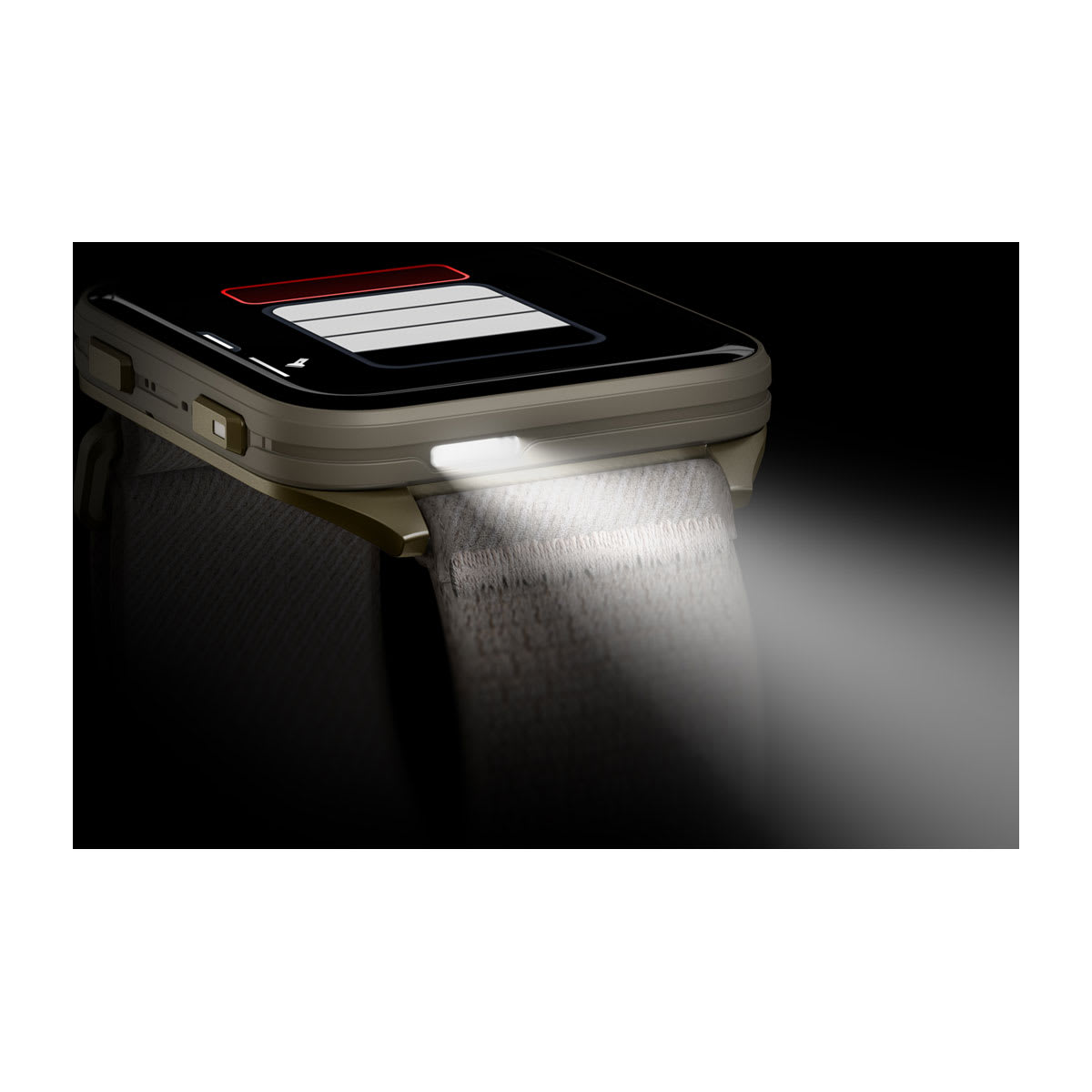 Venu® X1 Soft Gold with Titanium Caseback and French Gray Nylon Band