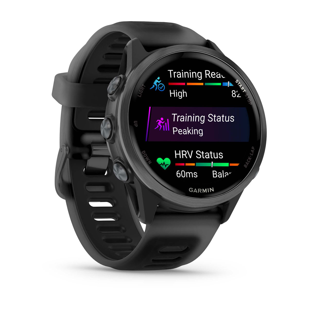 Forerunner® 570 - 42mm Slate Gray Aluminum with Translucent Black/Black Band