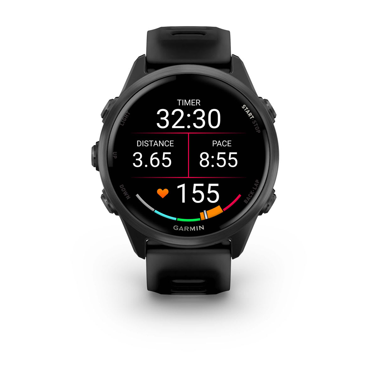 Forerunner® 570 - 42mm Slate Gray Aluminum with Translucent Black/Black Band