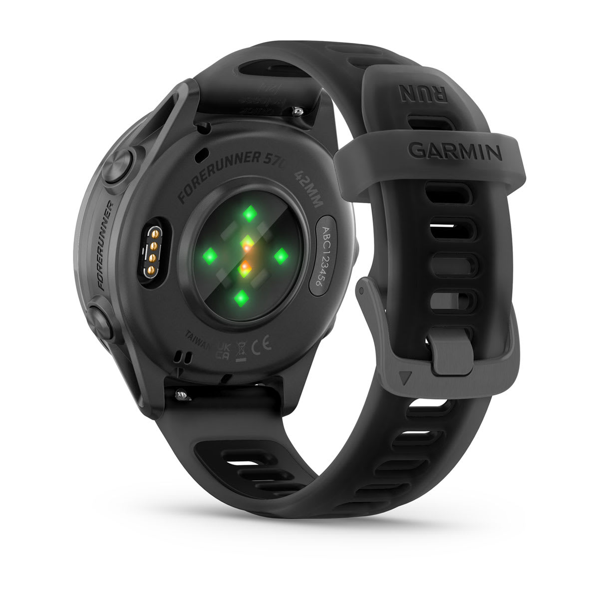 Forerunner® 570 - 42mm Slate Gray Aluminum with Translucent Black/Black Band