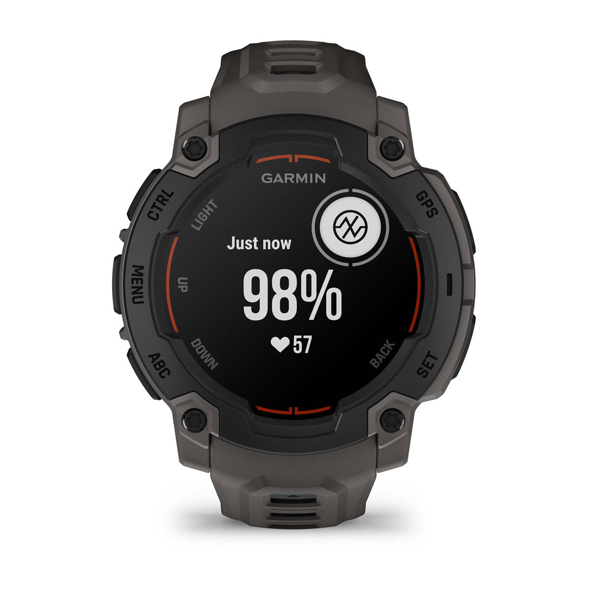 Instinct® E – 45 mm Black with Charcoal Band