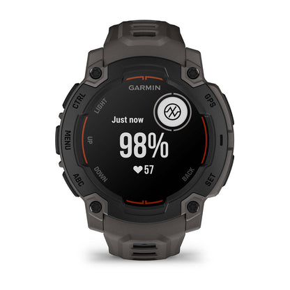 Instinct® E – 45 mm Black with Charcoal Band