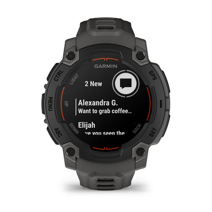 Instinct® E – 45 mm Black with Charcoal Band