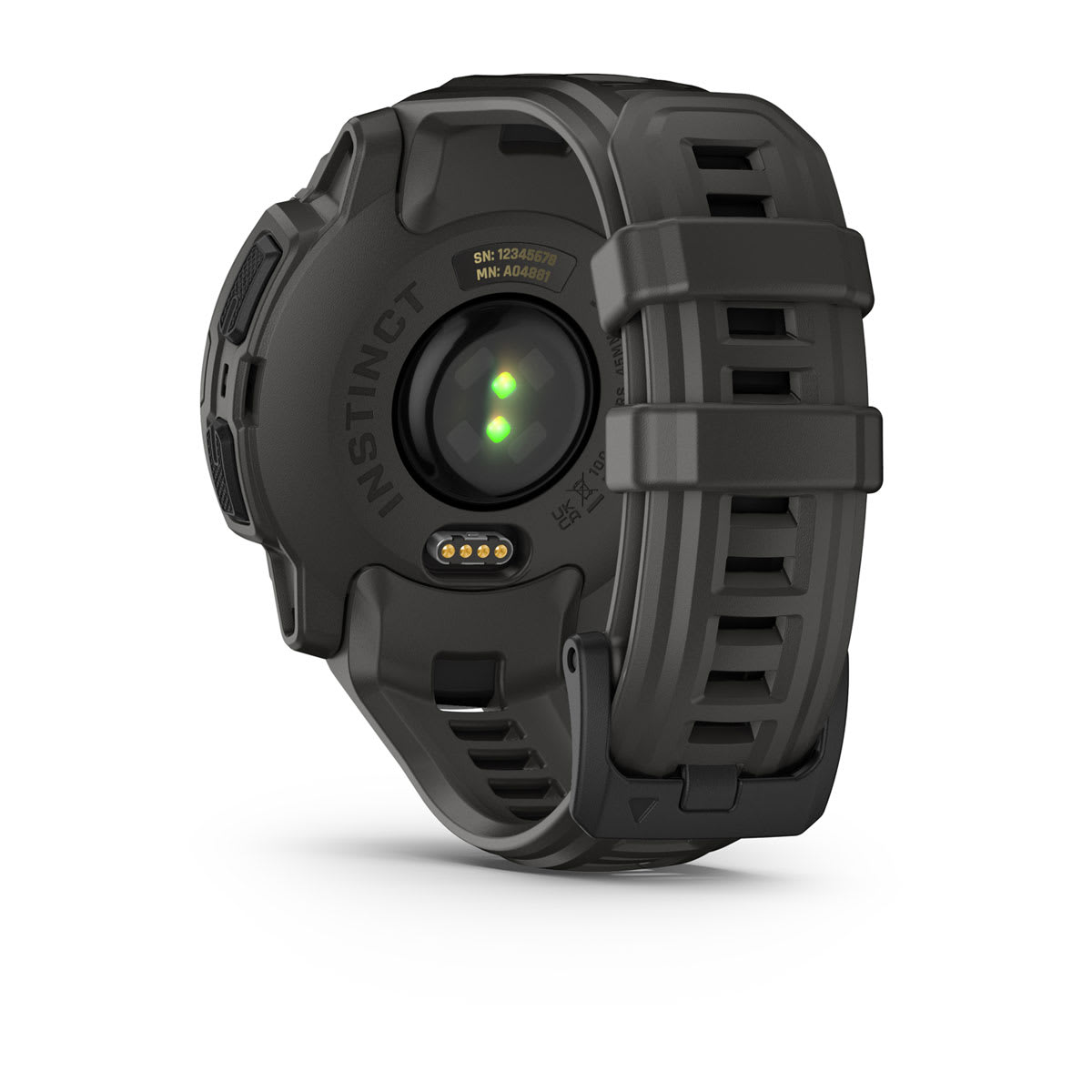 Instinct® E – 45 mm Black with Charcoal Band