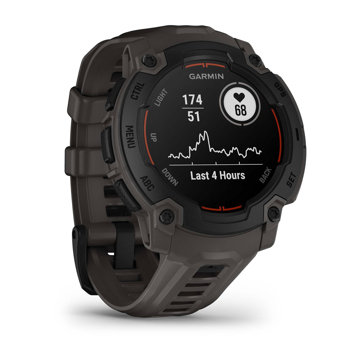 Instinct® E – 45 mm Black with Charcoal Band