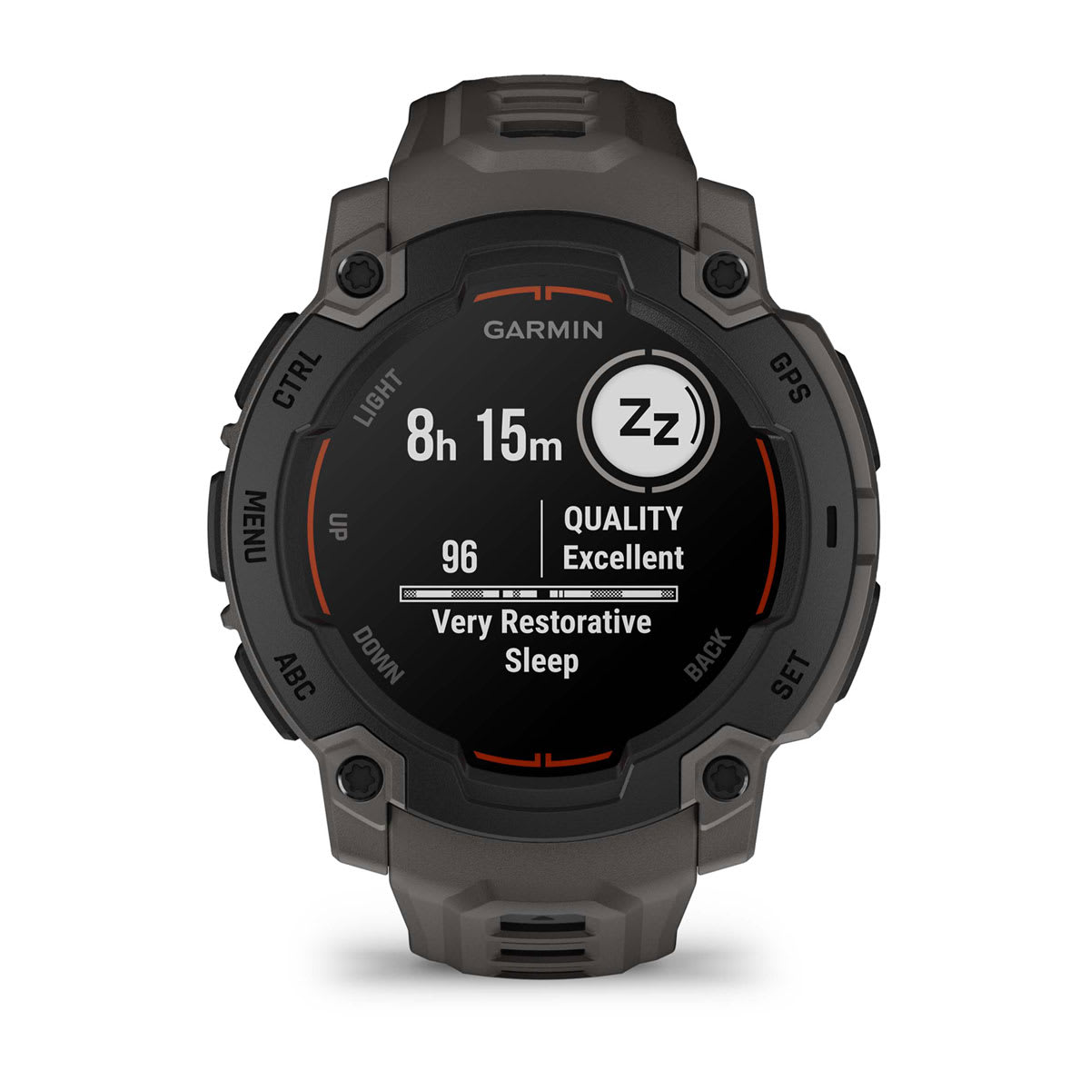 Instinct® E – 45 mm Black with Charcoal Band