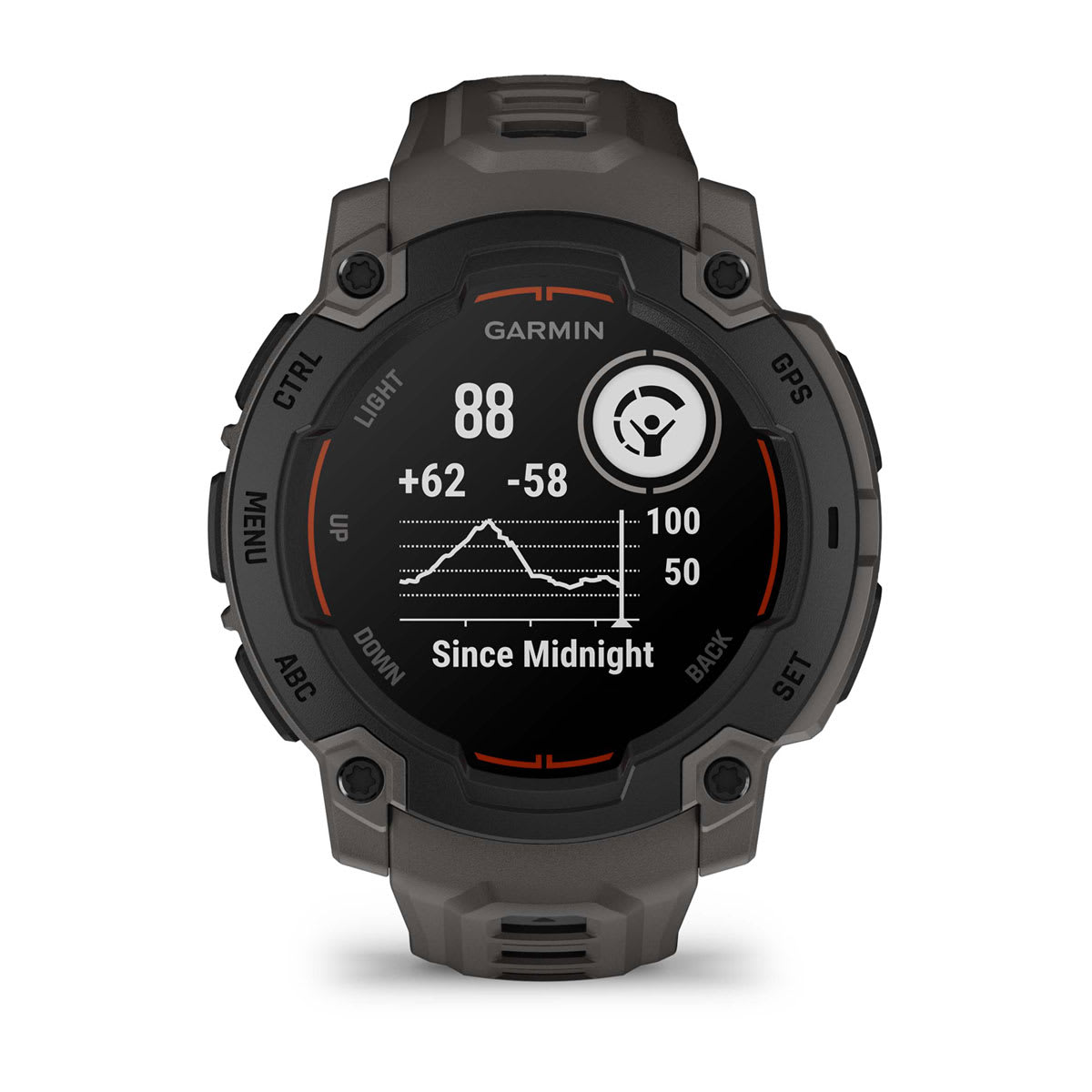 Instinct® E – 45 mm Black with Charcoal Band