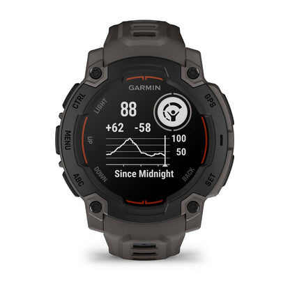 Instinct® E – 45 mm Black with Charcoal Band