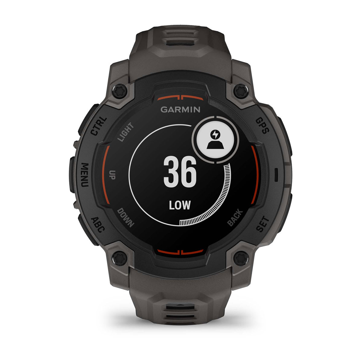 Instinct® E – 45 mm Black with Charcoal Band