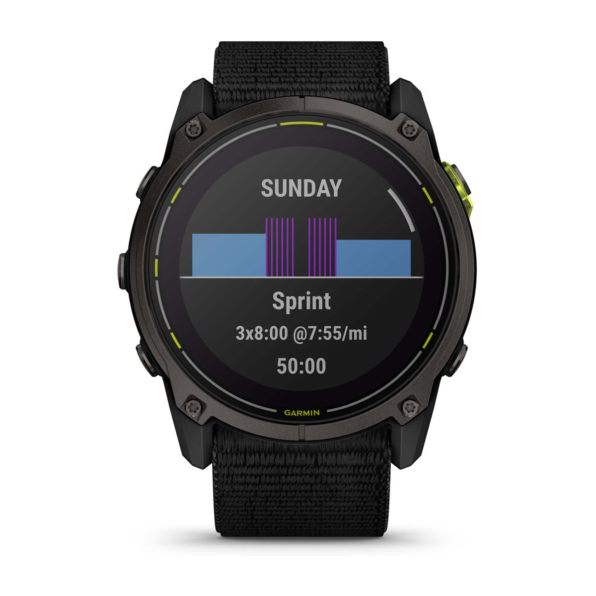 Enduro™ 3 Carbon Gray DLC Titanium with Black Ultrafit Nylon Strap