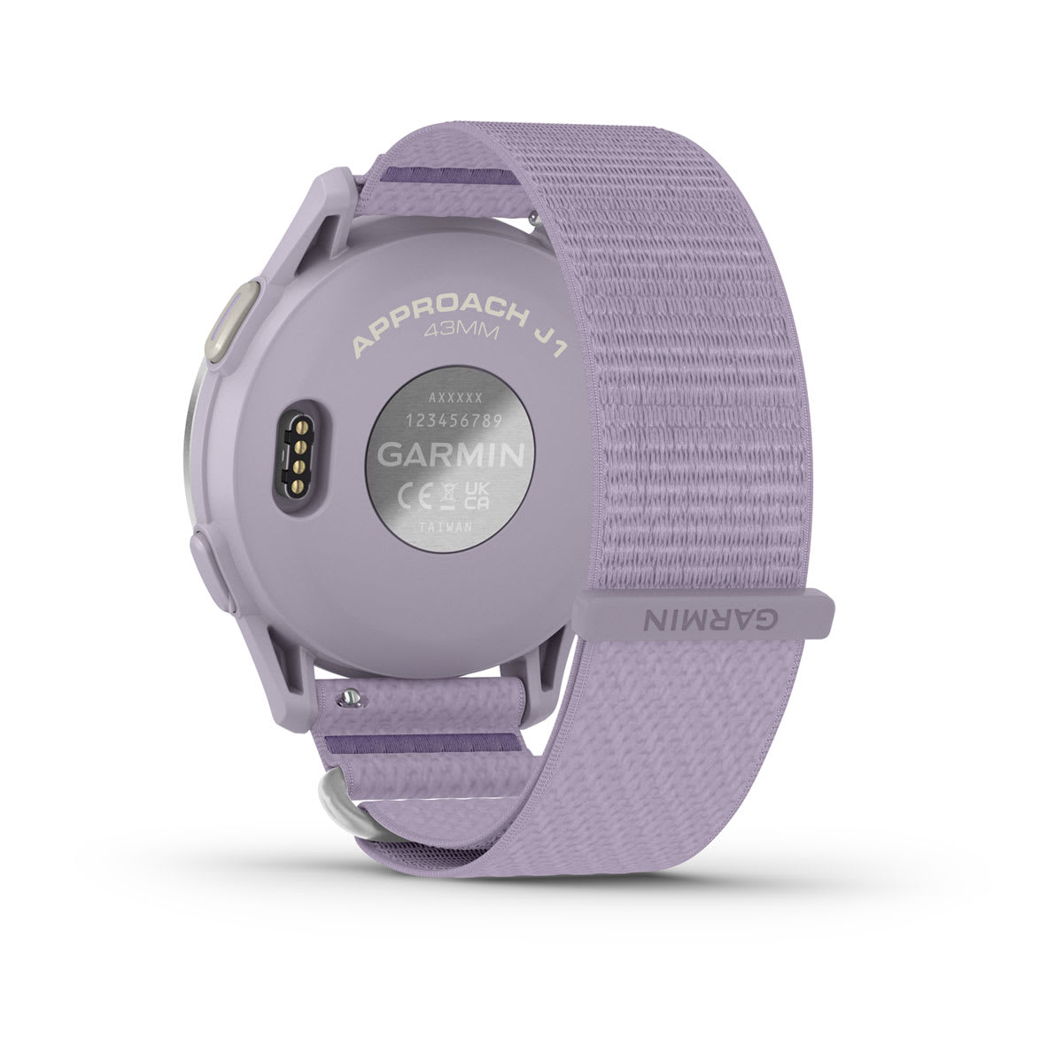 Approach® J1 Silver Aluminum Bezel with Lilac ComfortFit Fabric Band