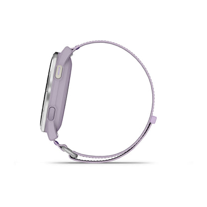 Approach® J1 Silver Aluminum Bezel with Lilac ComfortFit Fabric Band