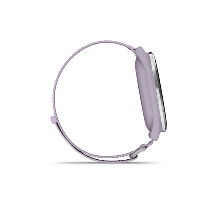 Approach® J1 Silver Aluminum Bezel with Lilac ComfortFit Fabric Band