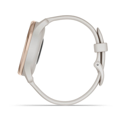 vívomove® Trend Peach Gold Stainless Steel Bezel with Ivory Case and Silicone Band