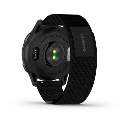 Approach® S50 Slate Aluminum Bezel with Black ComfortFit Nylon Band