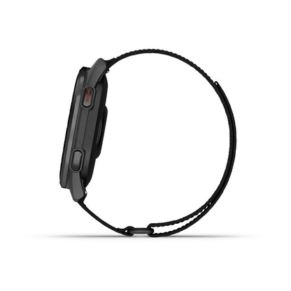 Approach® S50 Slate Aluminum Bezel with Black ComfortFit Nylon Band