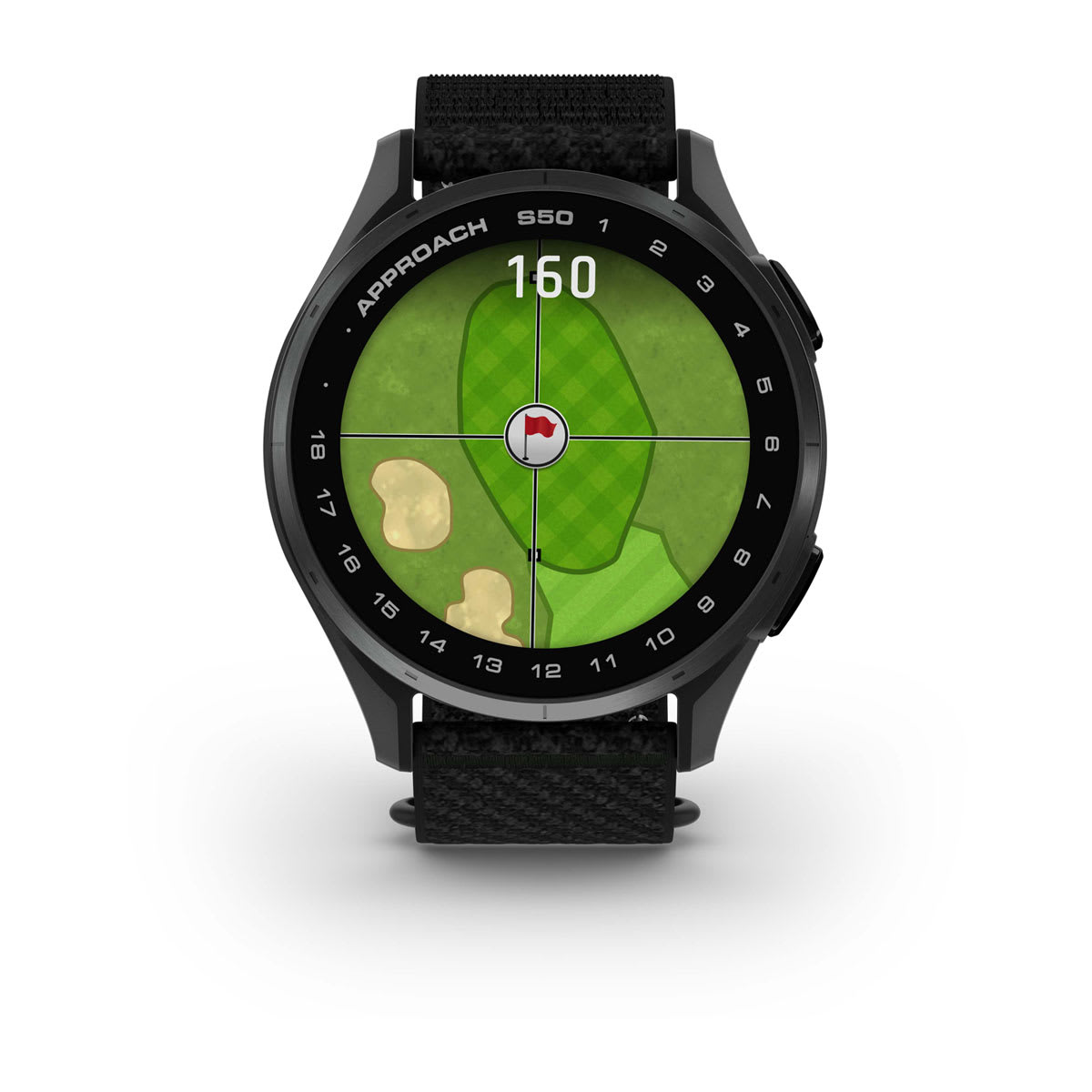 Approach® S50 Slate Aluminum Bezel with Black ComfortFit Nylon Band