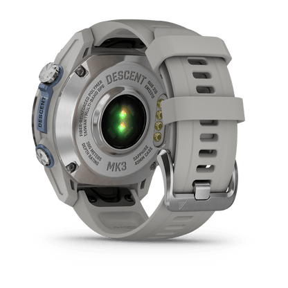 Descent™ Mk3 – 43 mm Stainless Steel with Fog Gray Silicone Band