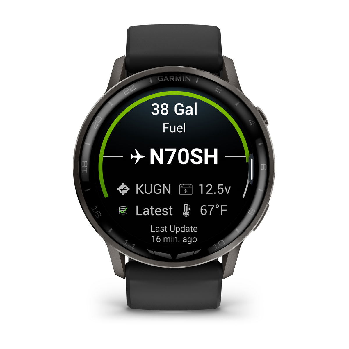 D2™ Air X15 Slate with Black Silicone Band