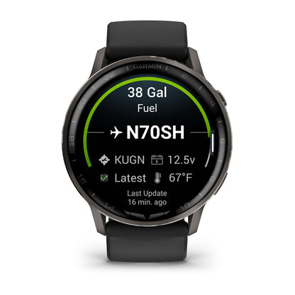 D2™ Air X15 Slate with Black Silicone Band