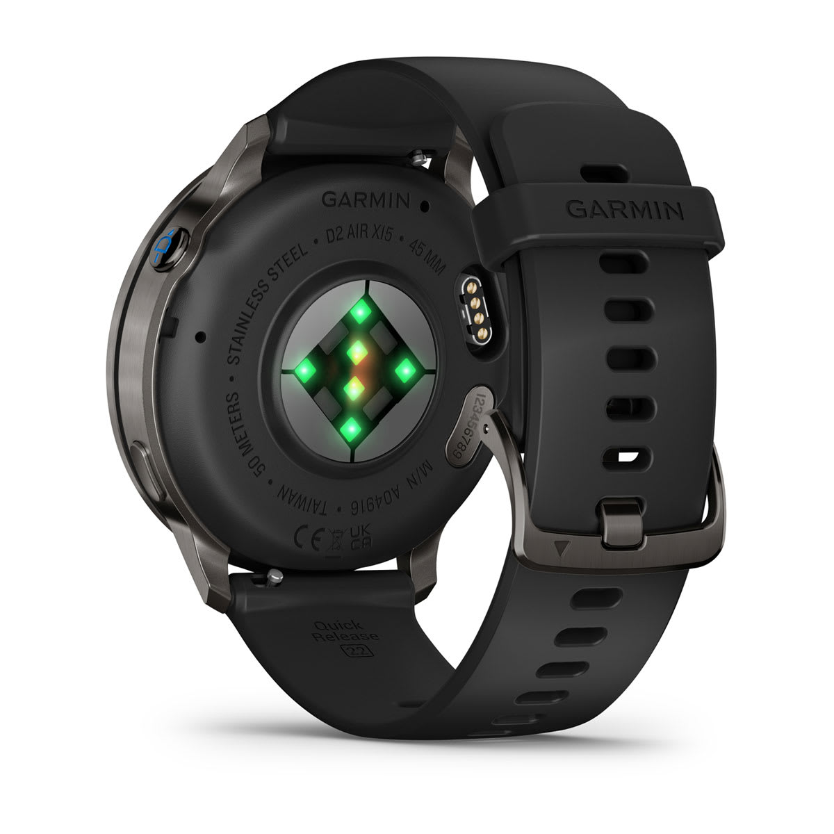 D2™ Air X15 Slate with Black Silicone Band