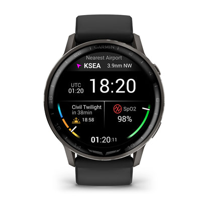 D2™ Air X15 Slate with Black Silicone Band