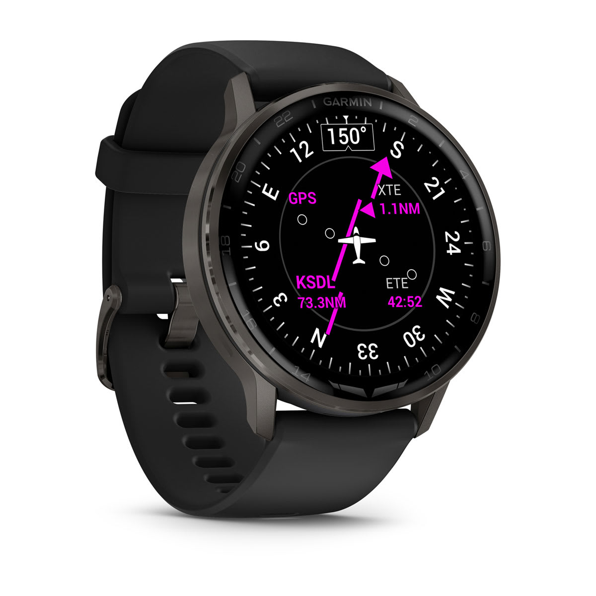 D2™ Air X15 Slate with Black Silicone Band