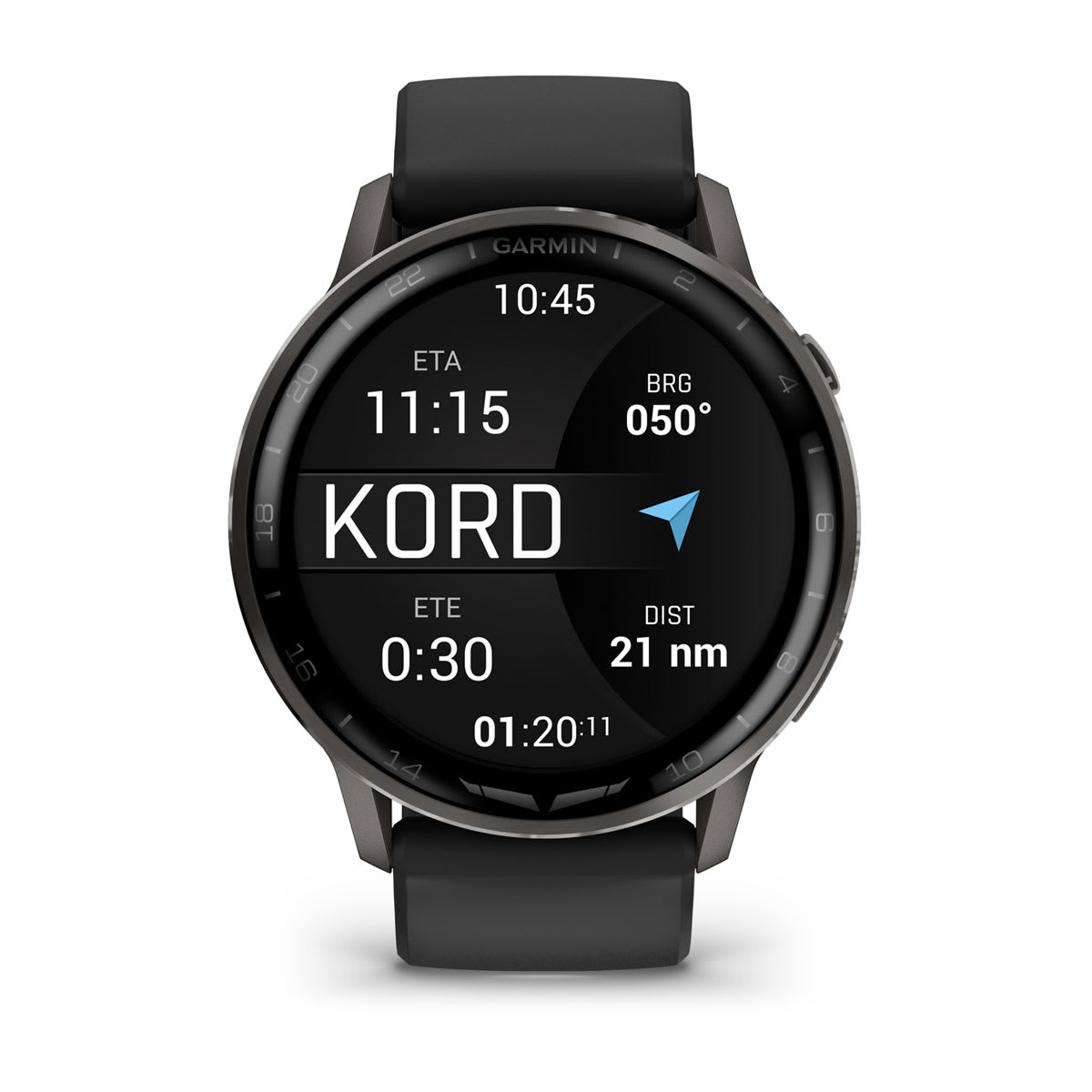D2™ Air X15 Slate with Black Silicone Band