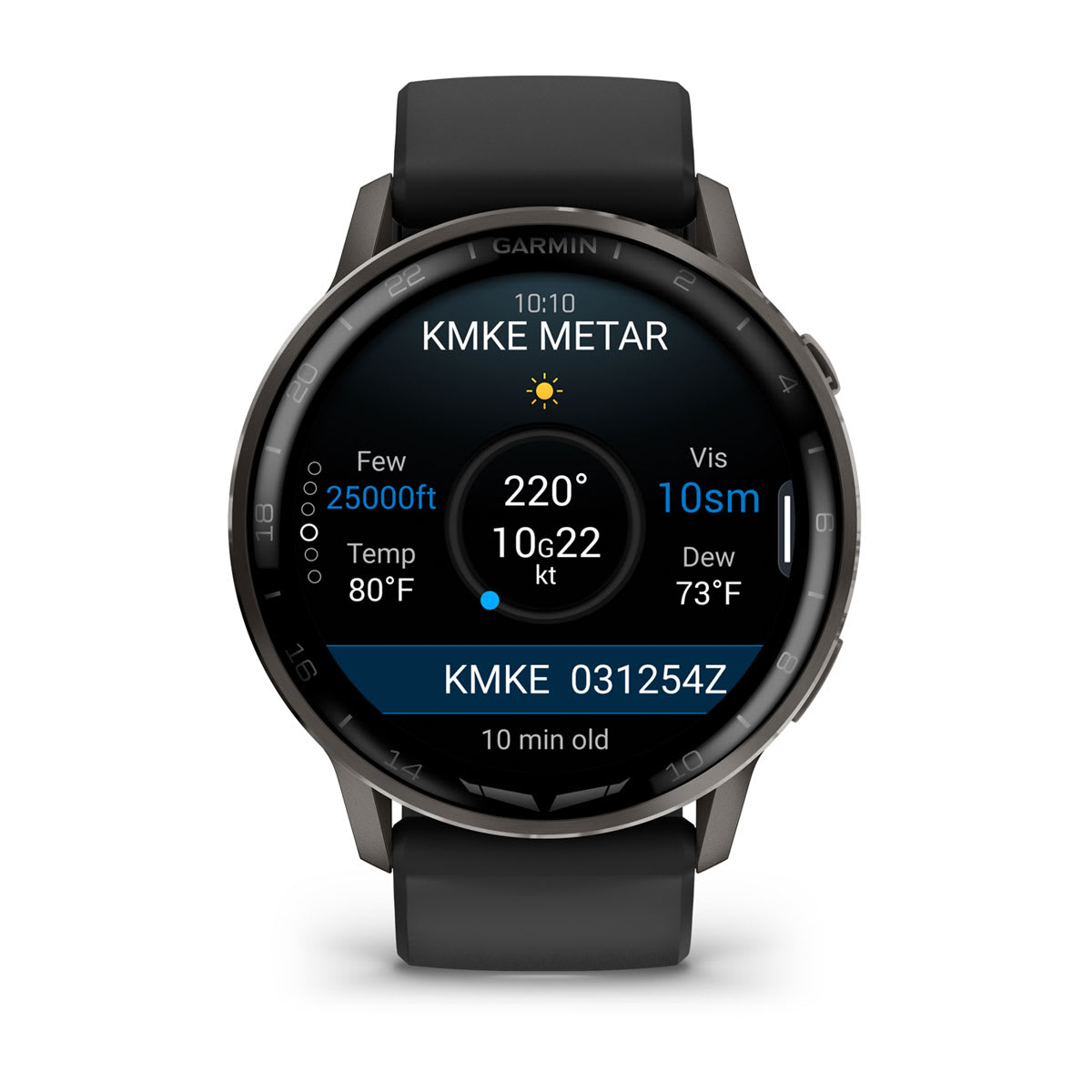 D2™ Air X15 Slate with Black Silicone Band