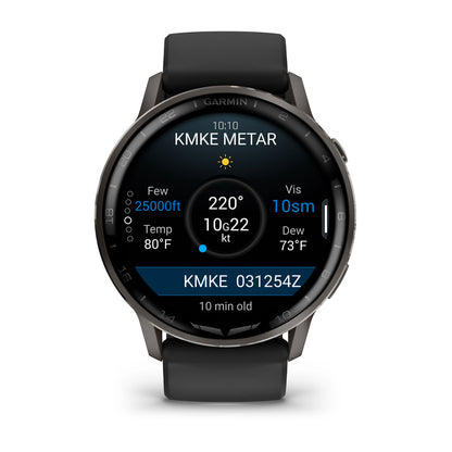 D2™ Air X15 Slate with Black Silicone Band