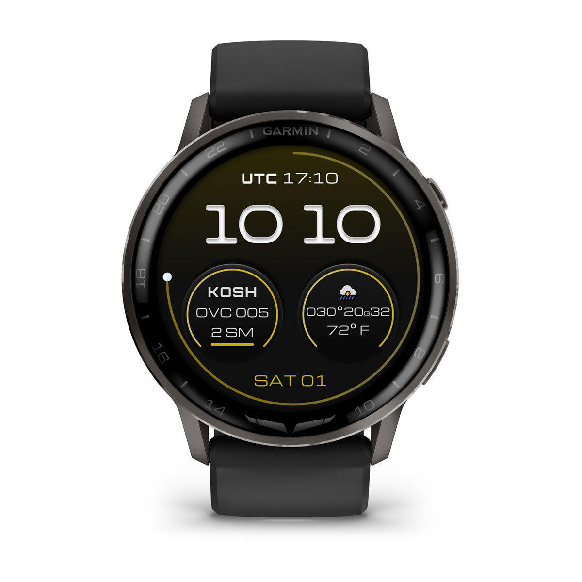 D2™ Air X15 Slate with Black Silicone Band