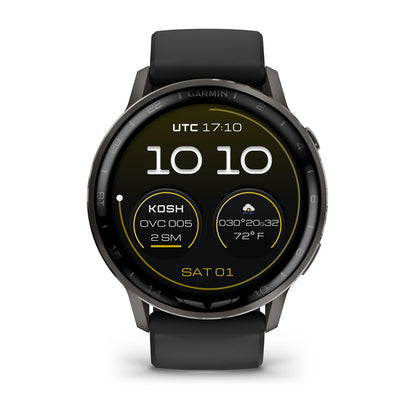 D2™ Air X15 Slate with Black Silicone Band