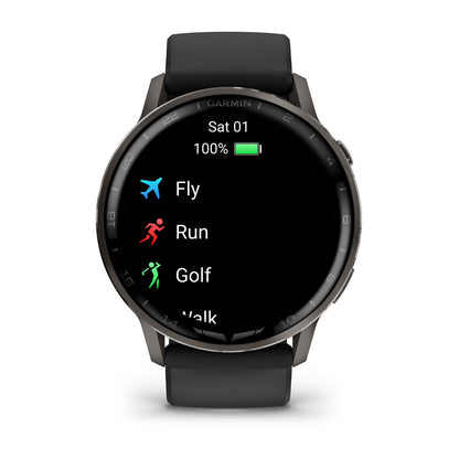 D2™ Air X15 Slate with Black Silicone Band