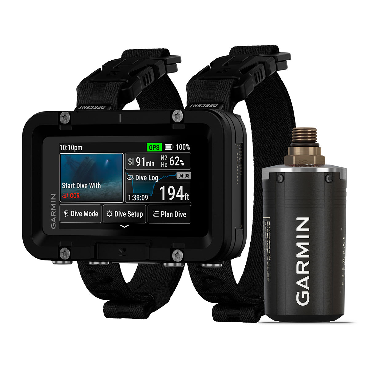 Descent™ X50i Premium Dive Computer and Descent™ T2 Transceiver