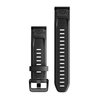 QuickFit® 20 Watch Bands Black Silicone