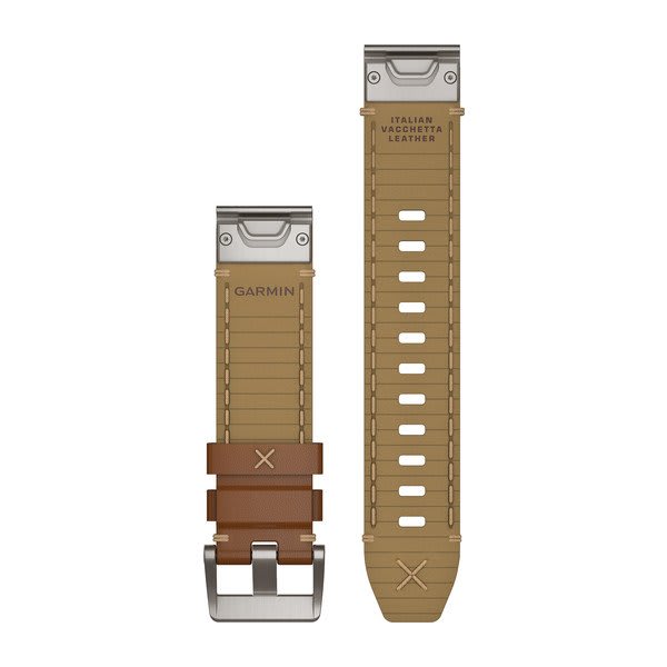 QuickFit® 22 Watch Straps (MARQ™) Italian Vacchetta Leather Strap