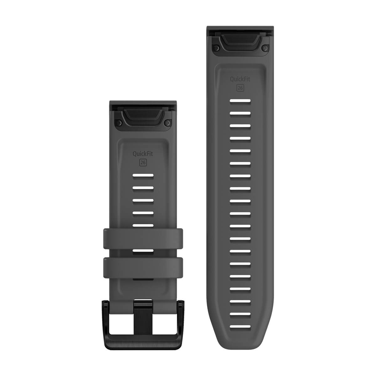 QuickFit® 26 Watch Bands Slate Gray Silicone