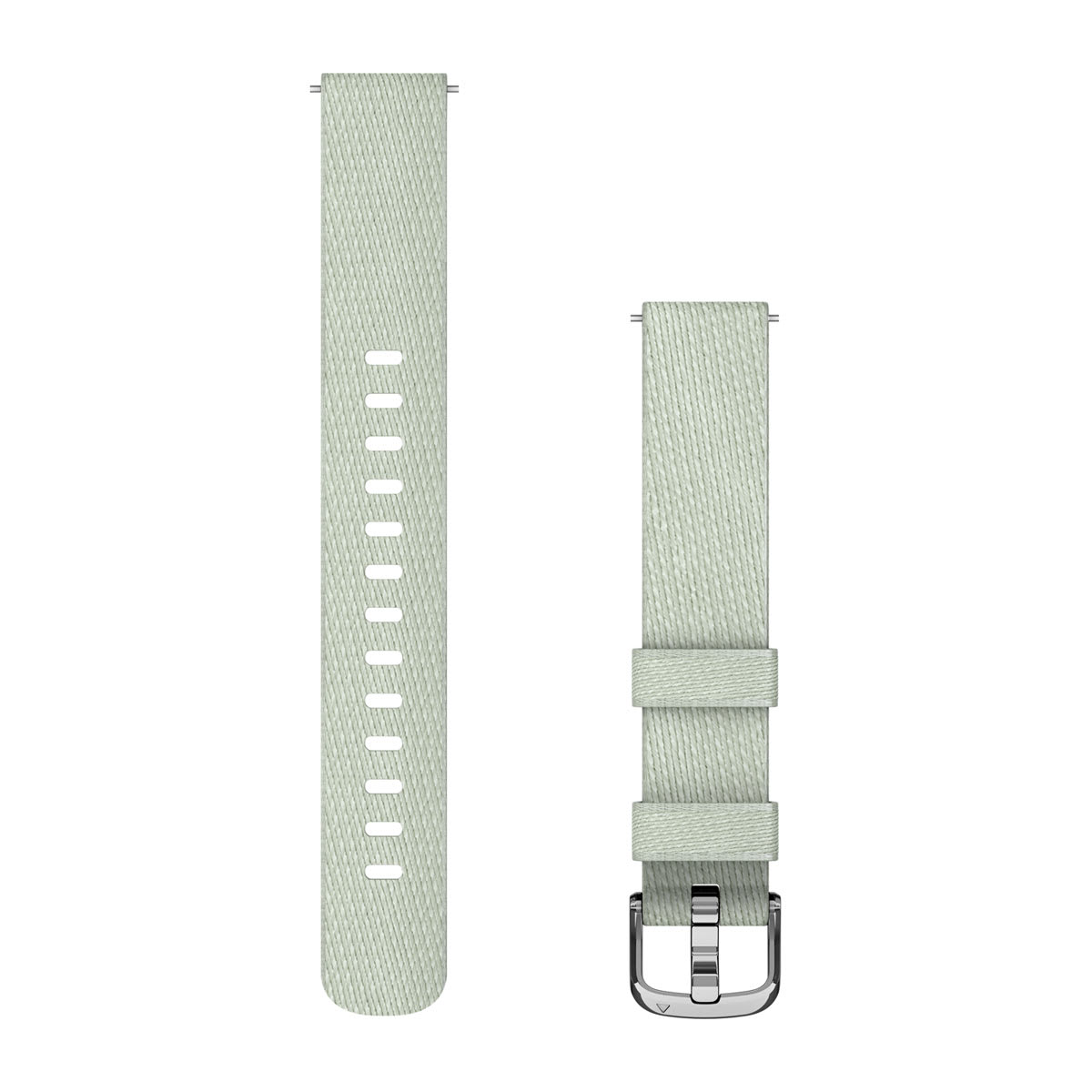 Lily® 2 Bands Sage Gray Nylon with Silver Hardware